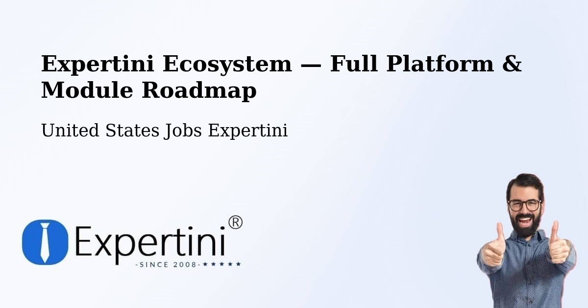 Expertini Ecosystem — Full Platform & Module Roadmap – Cedar